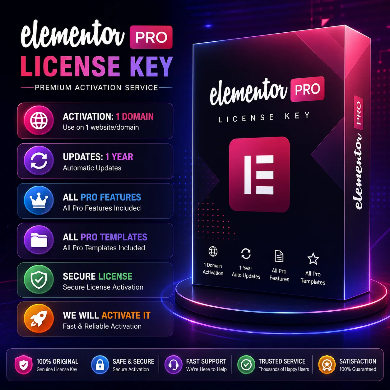 Elementor Pro License Key Activation for WordPress